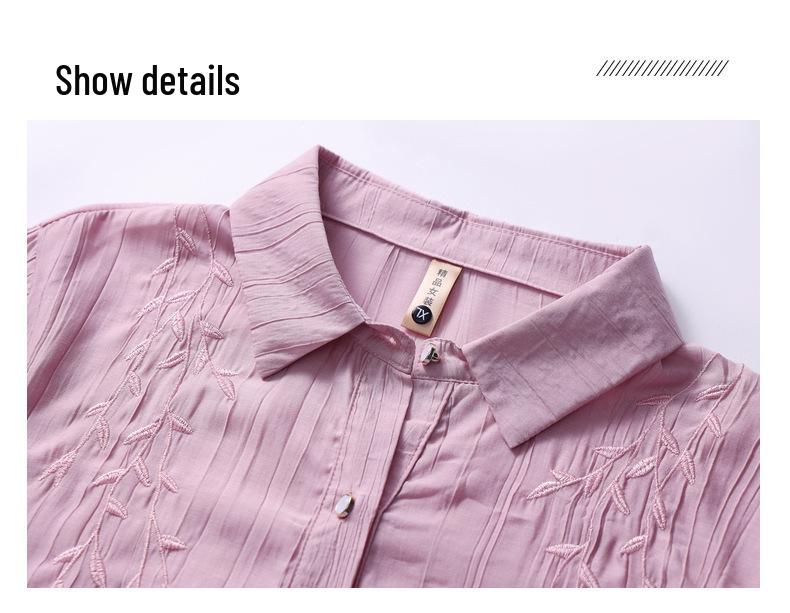 Mom's Stylish Seven-Sleeve Tummy-Covering Shirt for Middle-Aged & Elderly Women