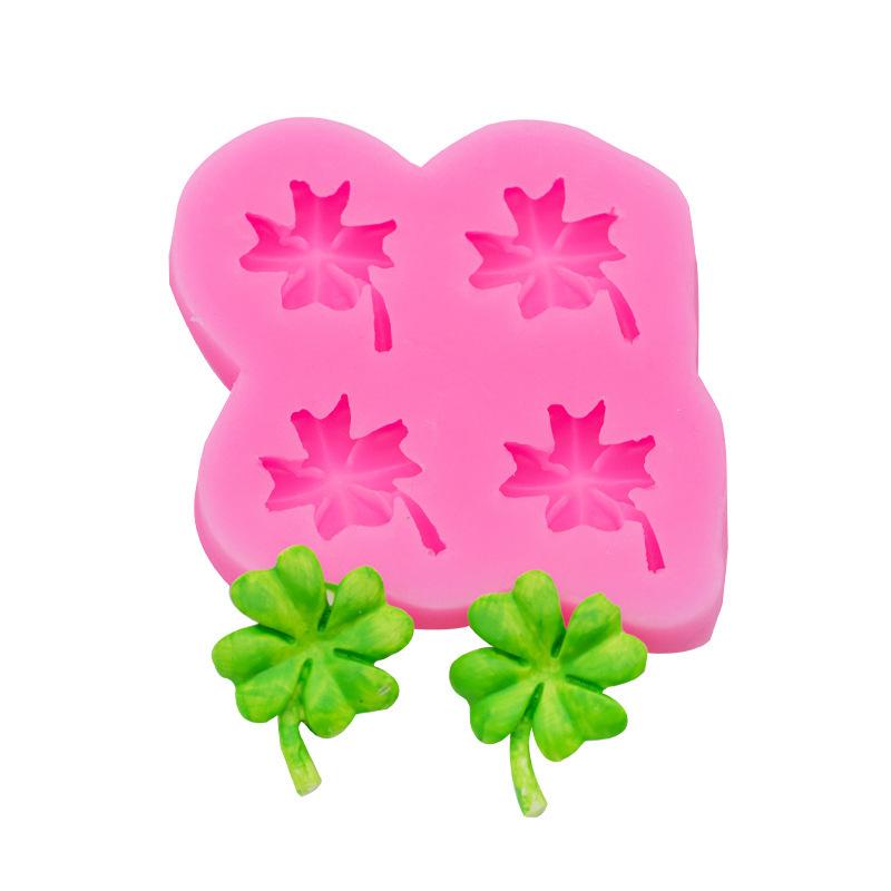 Multiple Leaf Silicone Mold Ginkgo Leaf Four-leaf Clover Turtle Back Leaf Maple Leaf Cake Decoration