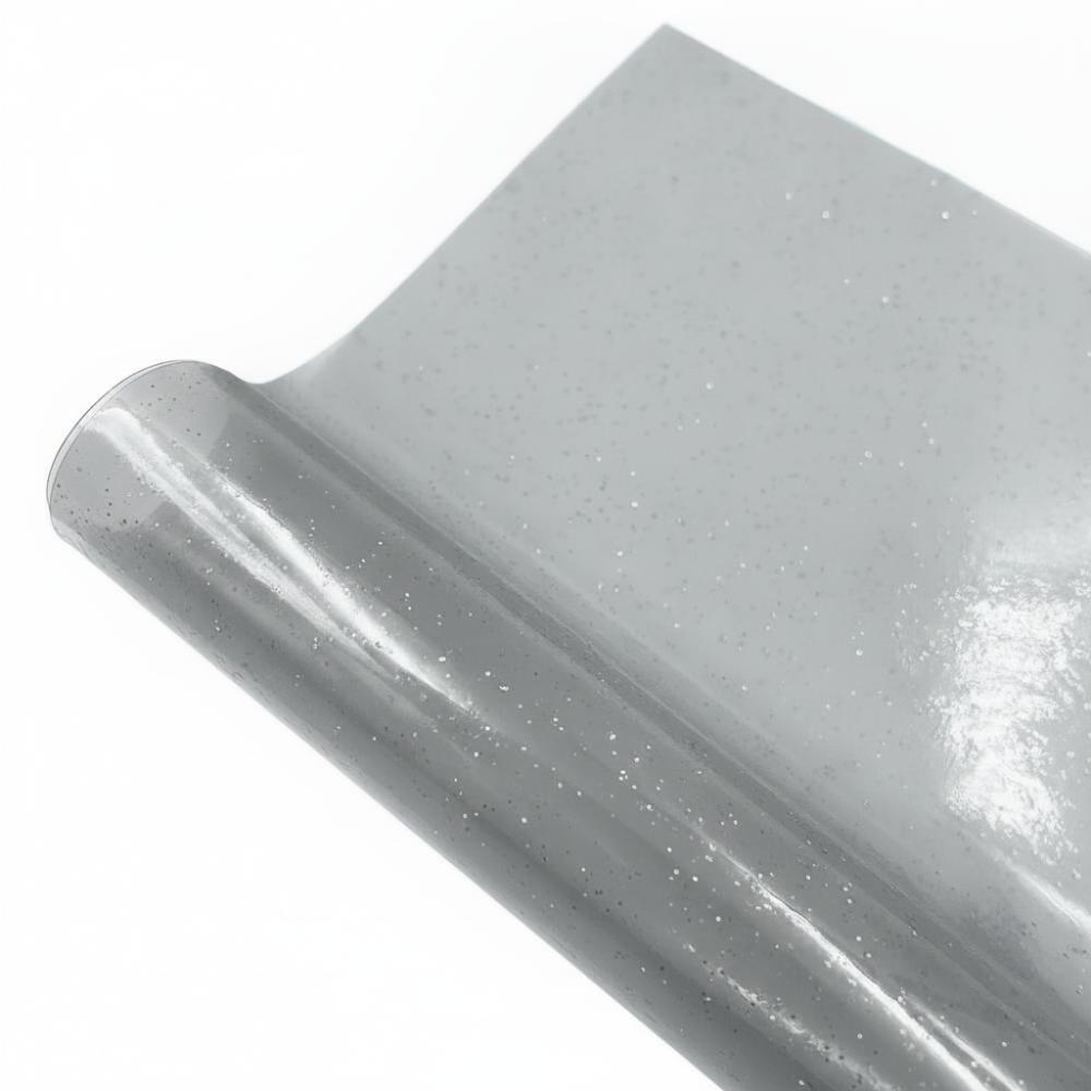 Flexible Transparent Vinyl Fabric Glitter Faux Synthetic Leather  Phone Covers