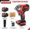 ONEVAN 1200N.M Brushless Electric Impact Wrench 1/2'' Cordless Screwdriver Lithium-Ion Battery Power Tool for Makita 18V Battery