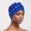 Indian Women Chemo Cap Muslim Diamonds Hijab Pleated Turban Wrap Headscarf Beanies Hair Loss Bonnet Hat Femme Turbante Mujer New