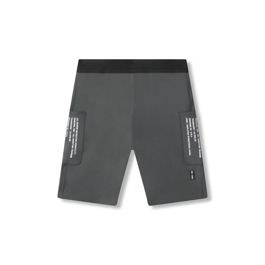 Men's Outdoor Quick-Dry Elastic Training Shorts with Reflective Details