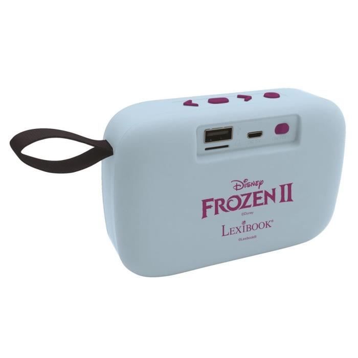 Enceinte Bluetooth® Portable La Reine des Neiges II - LEXIBOOK - Bluetooth 5.0 - Compact - Bleu