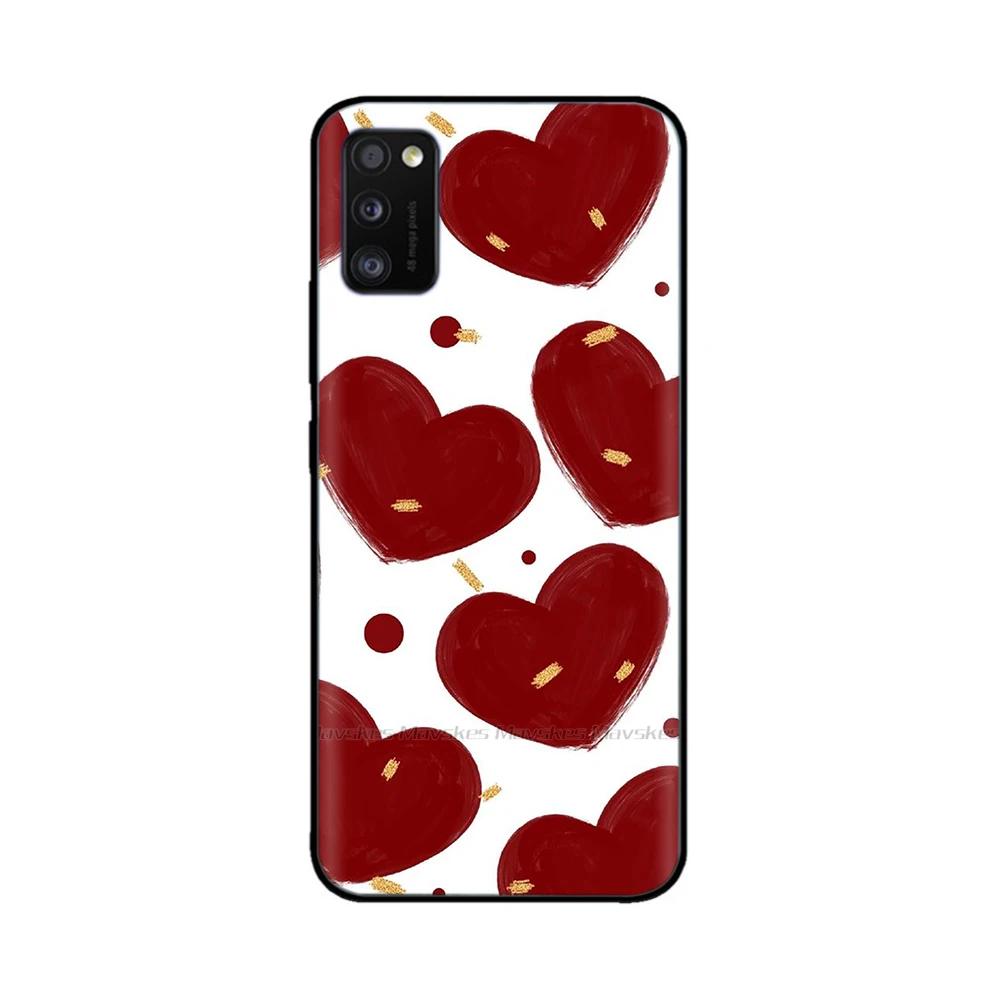 Voor Samsung Galaxy A41 Hoesje A415F Schattig Schattig Zacht Glad Vloeibaar Siliconen Volledige Bescherming Cover Voor Samsung A41 A 41 Siliconen Hoesjes