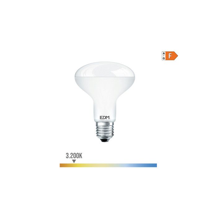 Ampoule LED R80 E27 – 10W 932lm – Lumière chaude – 8x11cm – EDM - 35487