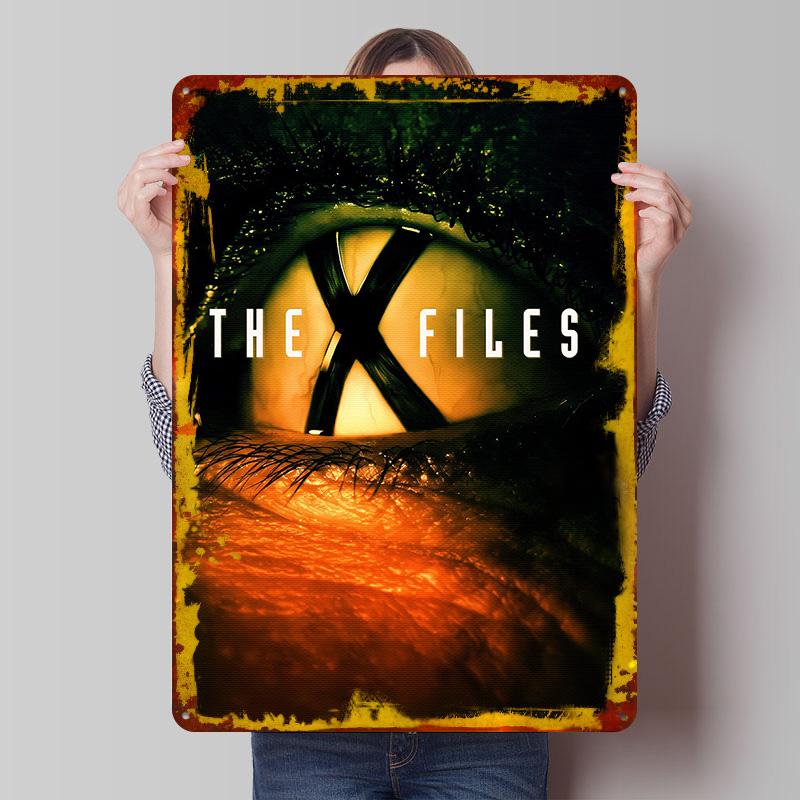 

The XFiles Tinplate Poster Customized Wall Art Vintage Retro Metal Signs for Coffee Bar Accessories Room Decorations Desk Decor 7.9x11.8In(20x30cm)