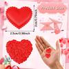 JUNEBRUSHS 300 Pcs Valentines Day Heart Confetti Red Heart Shaped Sponge Petal Valentines Confetti for Valentines Day Vase Filler Photo Props Crafts