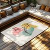 Abstract Area Rug Modern Geometric Carpet Living Room Decor Floor Mat Home Accent Non-Slip Washable Indoor Outdoor Rugs