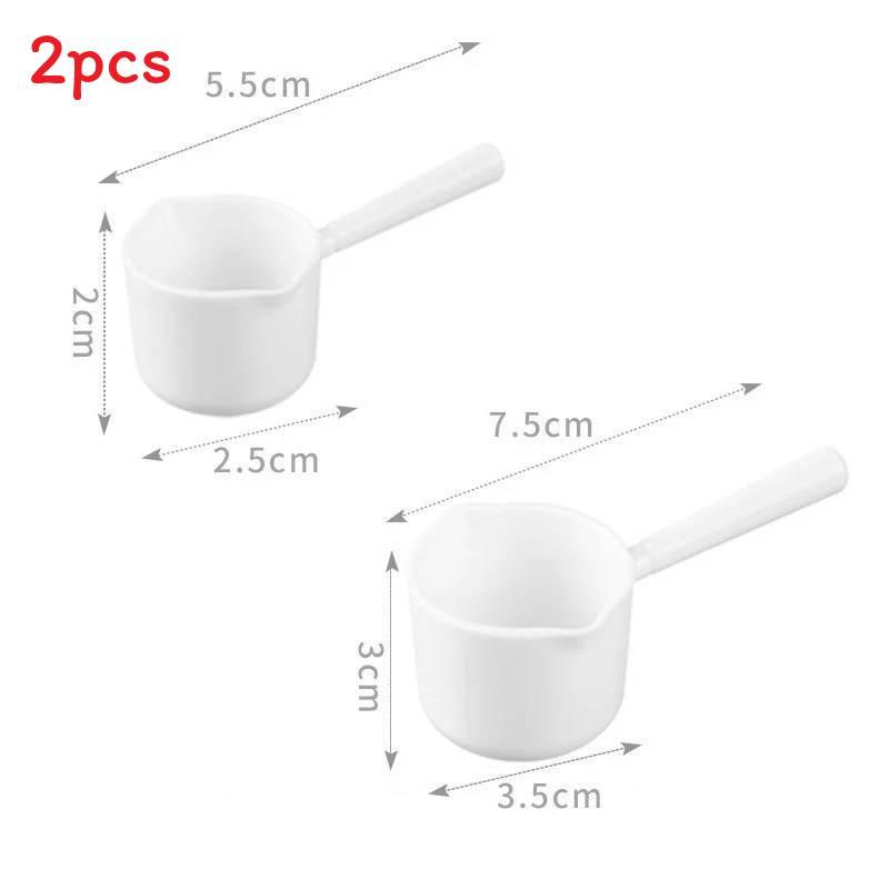 Modern Minimalist Plastic Coffee Bean Scoop With Long Handle For Home Brewing And Baking Short Style