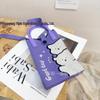 Cute Cartoon Dopamine Knit Crossbody Phone and Coin Bag