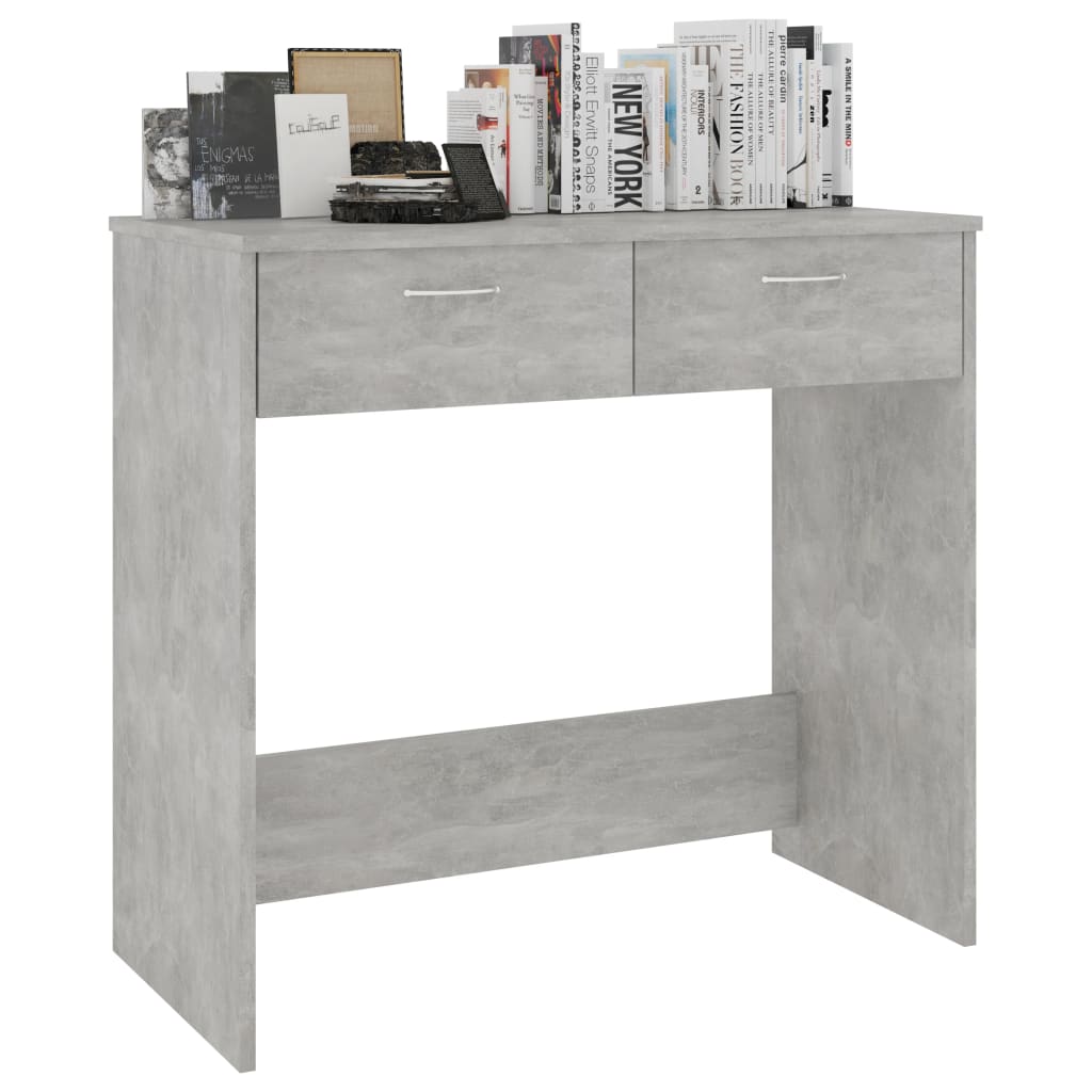 Desk Concrete Grey 80 X 40 X 75 Cm Particleboard
