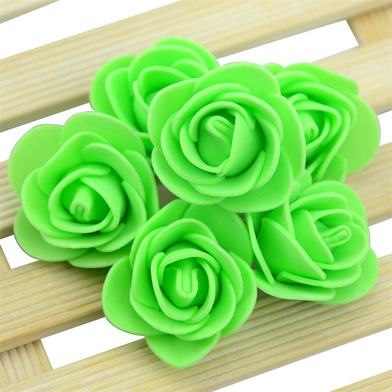 Simulated Foam Rose Flower DIY Bear Accessories for Weddings, 3.5cm Fake Flowers