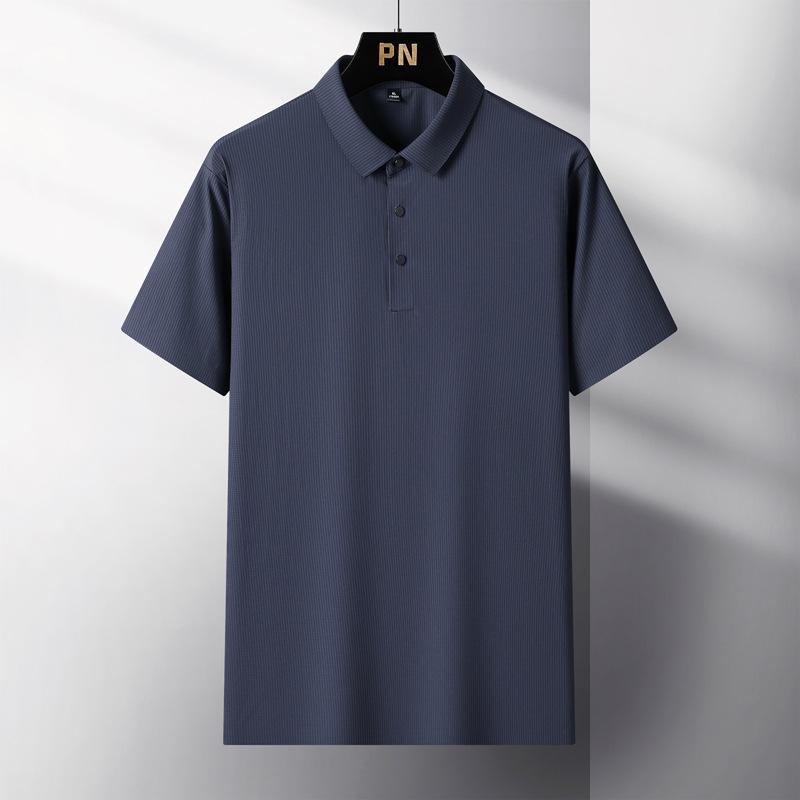 Polokošile Pánské léto Pánské tričko Pánské ledové hedvábné Bezešvé Business Běžné Krátký rukáv