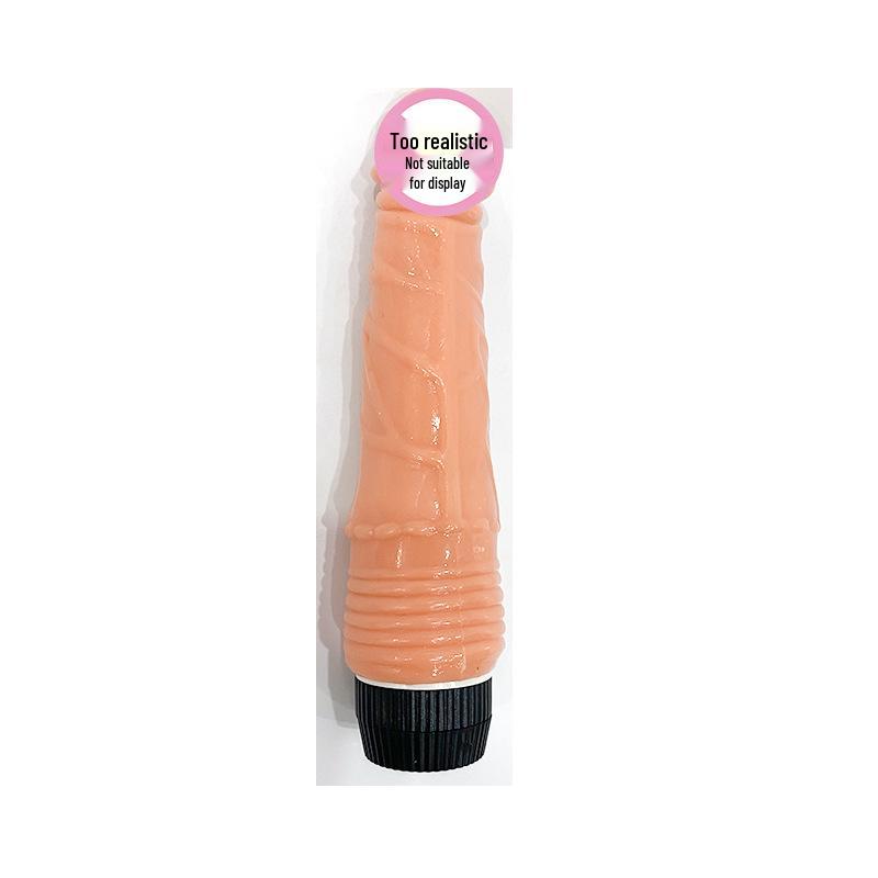 Night Companion Flesh-Tone Crystal Vibrator Dildo - Female Masturbator Erotik Toy