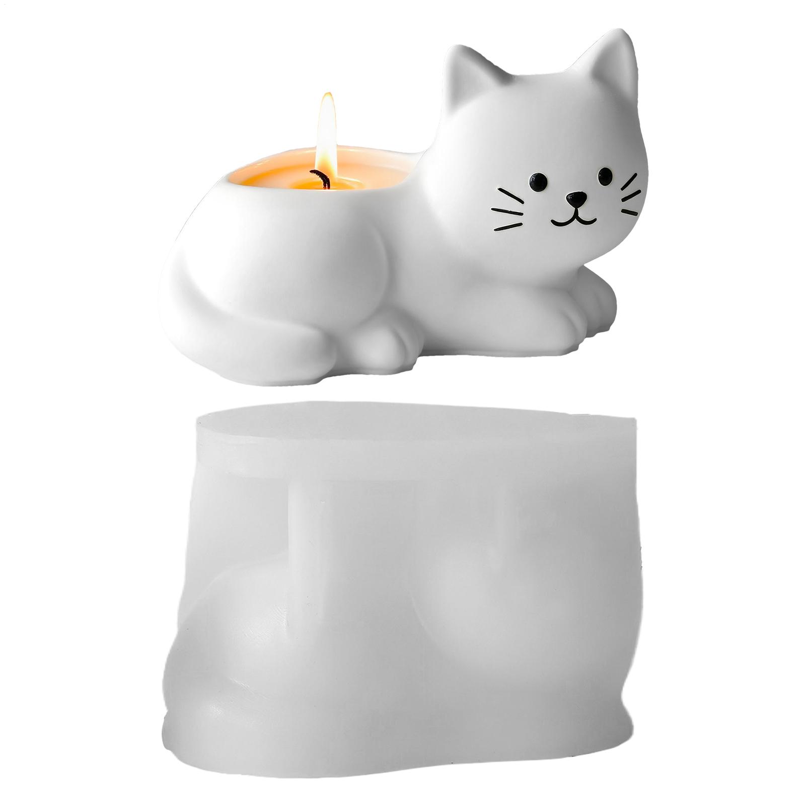 

Cute 3D Cat Concrete Molds Sitting Cat Shaped Flowerpot Mold Resin Epoxy Plaster Clay Cement Mould Arts Crafts CHINA