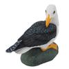 Resin Seagull Statue Sea Bird Figurine Mediterranean Style Ornament for Home Landscape Office