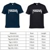 Classic Men Yeezus Letter Short Sleeve T-shirt With Premium Cotton Blend Fabric
