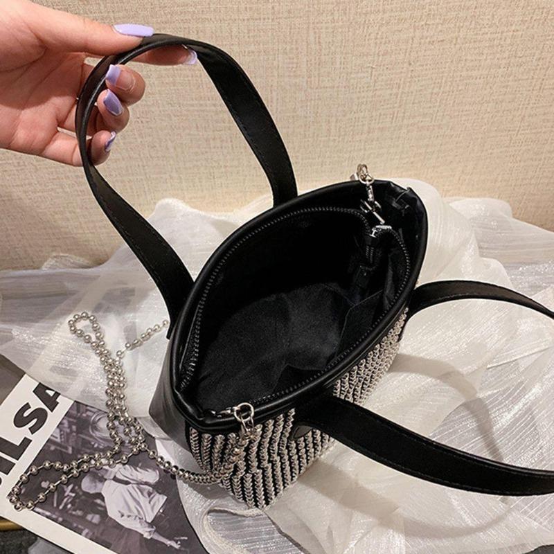 Genți de mână de designer de lux pentru femei, geantă cu lanț, geantă de umăr, geantă de mesager, vară 2022, genți crossbody cu incrustație de diamante din piele PU