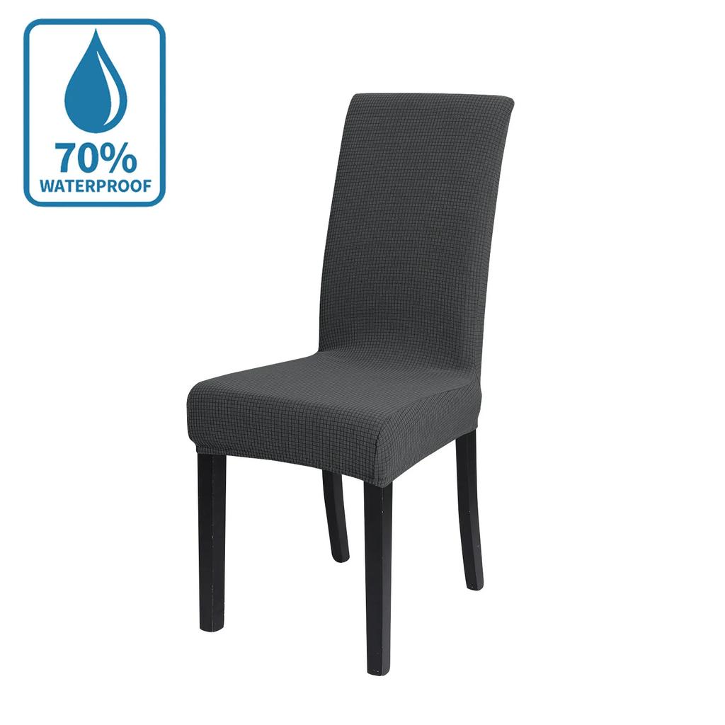 Waterproof Chair Cover Dining Room White Chair Case Anti Cat Scratch Soft Stretch Chair Protecter