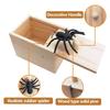 Spinnen Schreck Streich Box Realistische Gummi Spinne Trick Box Lustiger Witz Falsche Spinne in einer Box Streich Geschenk für Halloween Aprilscherz