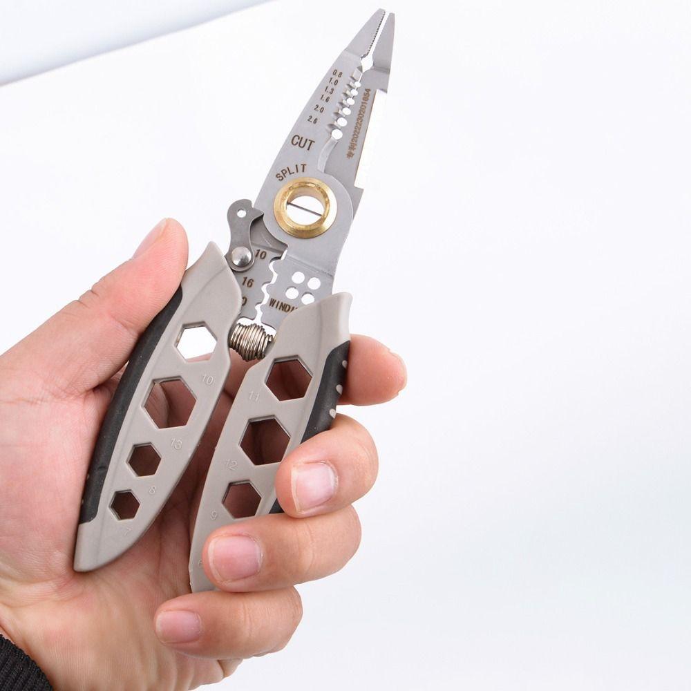 7 Inch Stripping Plier 16 in 1 Electrician Crimp Hand Tool Wire Stripper  Home
