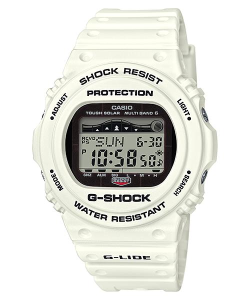 

Casio G-SHOCK Men s Resin 200M Water Resistant Shock Resistant Alarm Quartz Watch GWX-5700CS-7 белый