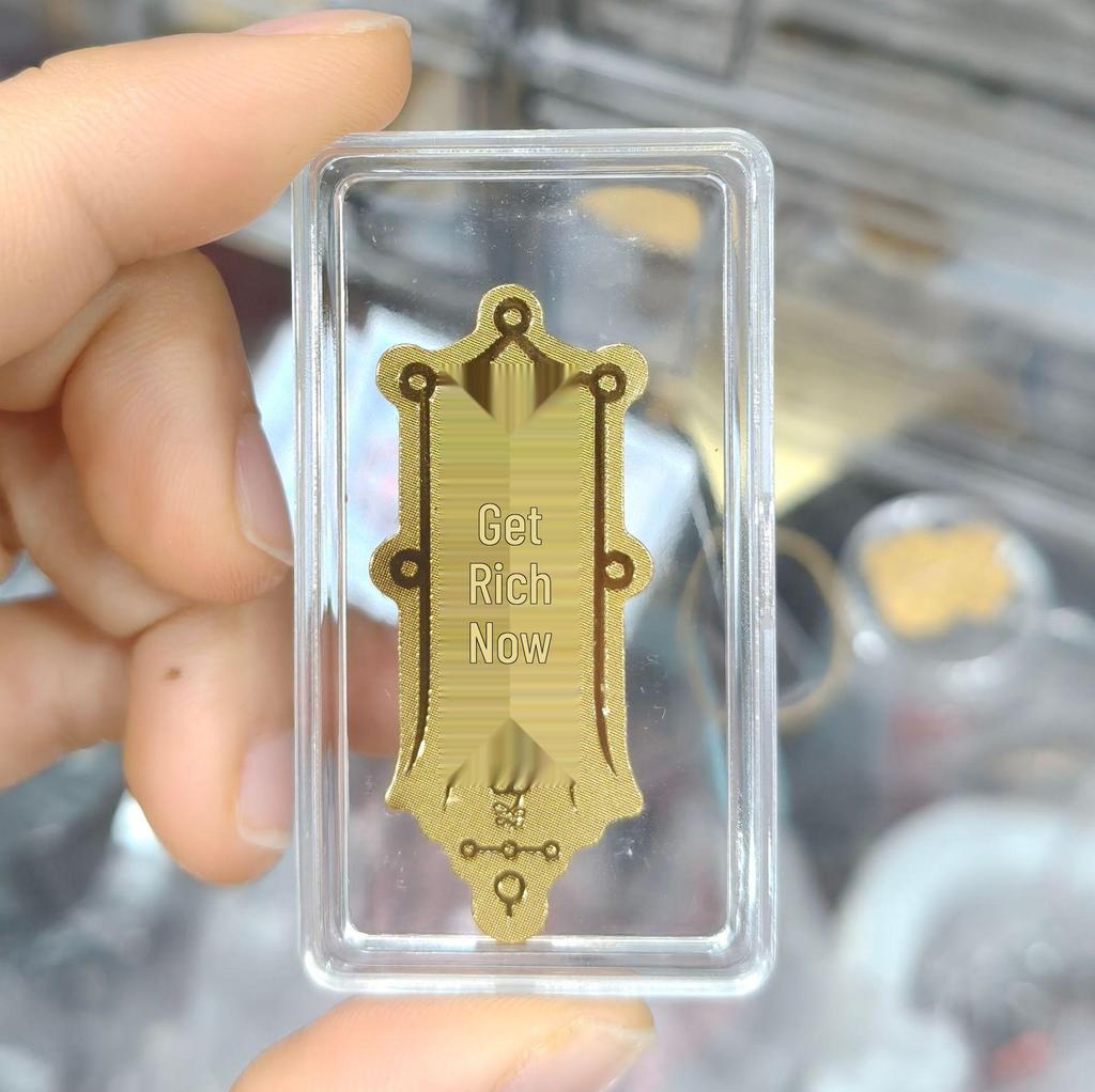 999 Pure Gold Phone Sticker for Health, Peace, and Joy - Popular Small Gift