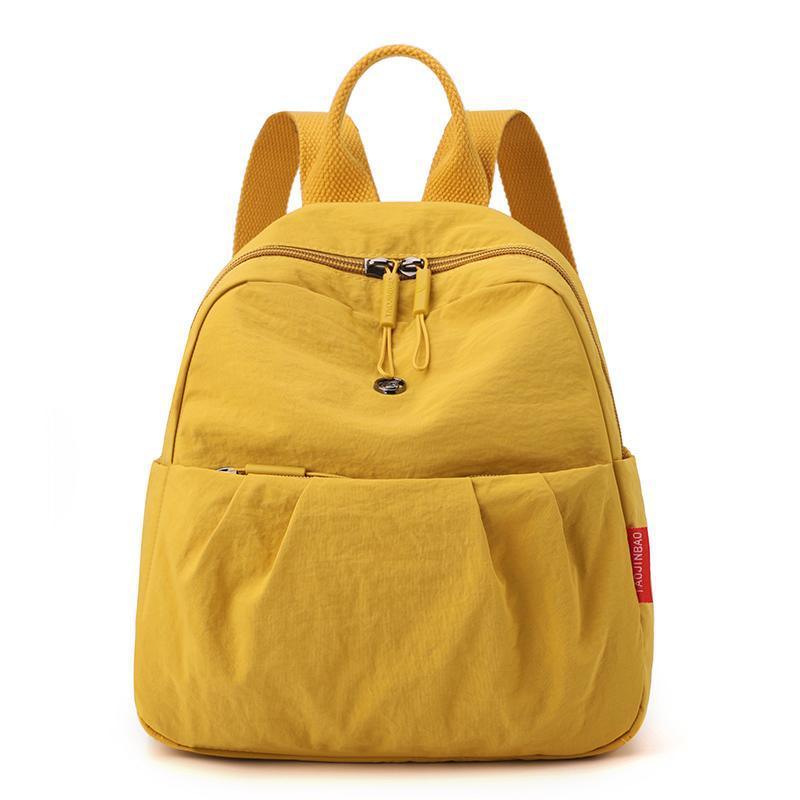 Schoolbag Oxford Canvas Backpack Women's 1011 New Folded Design Stylish Commuter Small Backpack Travel Lightweight School Bag