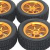 Of Rubber Tires & Wheels Rims 12mm A949 A959 for WPL C14 C24 D90 D91 Model Buggy DIY