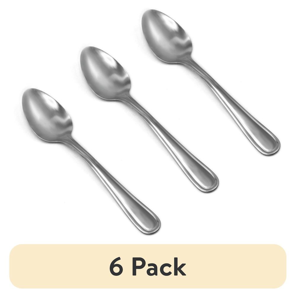 

3 Pack Stainless Steel Teaspoons High Quality Flatware Set Dishwasher Safe Sleek Design Comfortable Grip Kitchen Utensils United States