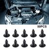 50 Stück Auto Kunststoffniet Befestigungsclips Set Kotflügel Stoßstangen Türen-Befestigung 7,5-6,0mm Loch Für Nissan Für Honda Für Mazda Für BMW