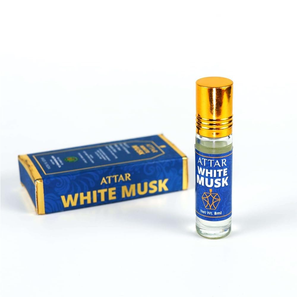 Aceite de Perfume Natural Attar Para Larga Duración Con Fácil Aplicación Roll-On Para Hombres y Mujeres - 8 ML, (Paquete de 1)