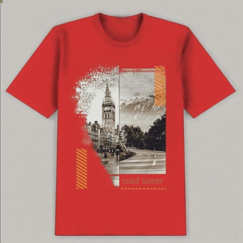 

Printed Best-selling Comfortable Light Street Daily Style Fashion Leisure High-quality Cotton Short-sleeved and Couples T-shirts S