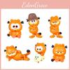 The Show Garfield Cartoon Character Pvc Model Toys Assembly Feature Gift Doll
