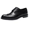 Neue Ankunft 2024 Männer Brogues Lederschuhe Spitzschuh Echtes Leder Männer Business Formale Schuhe Plus Größe 38-46