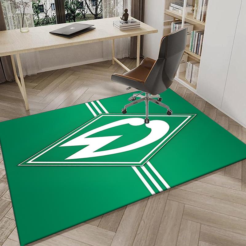 1PC Green Werder Symbol Rug Game Carpet, Floor Mat for Bedroom Living Room Entryway Rug, Home Decor Idea Gift for Christmas birthday