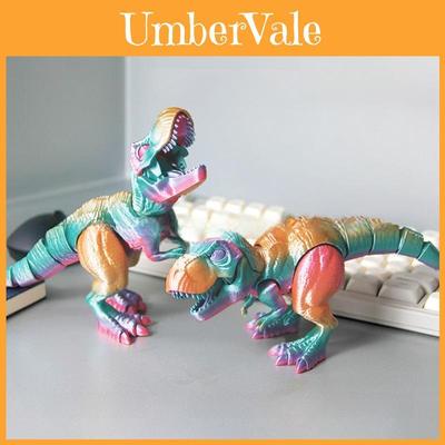 Dinosaur Figurine Collectible Art Toy With Multicolor Adjustable Joints For Kids And Giftgiving