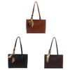 Retro Pu Tote Bag With Zipper Closure For Daily Commuting And Office Use