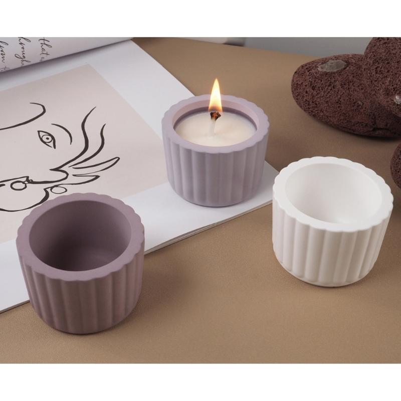 Creative Silicone Mold for DIY Crystal Cement Cup Exquisite Gypsum Candle Cup Silicone Mold