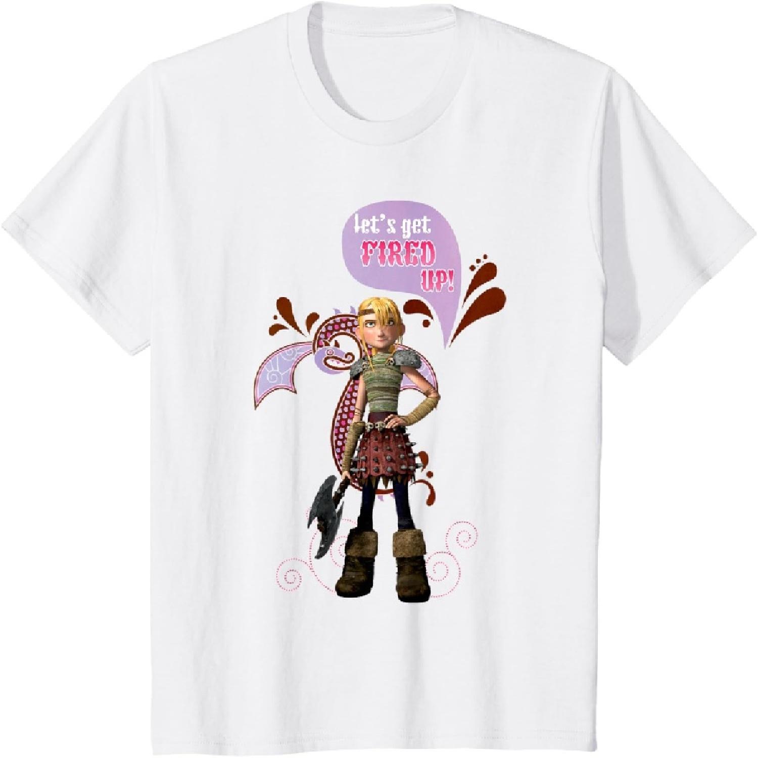 DreamWorks  Dragons_ Let s Get Fired Up! Astrid T-Shirt T-Shirt S