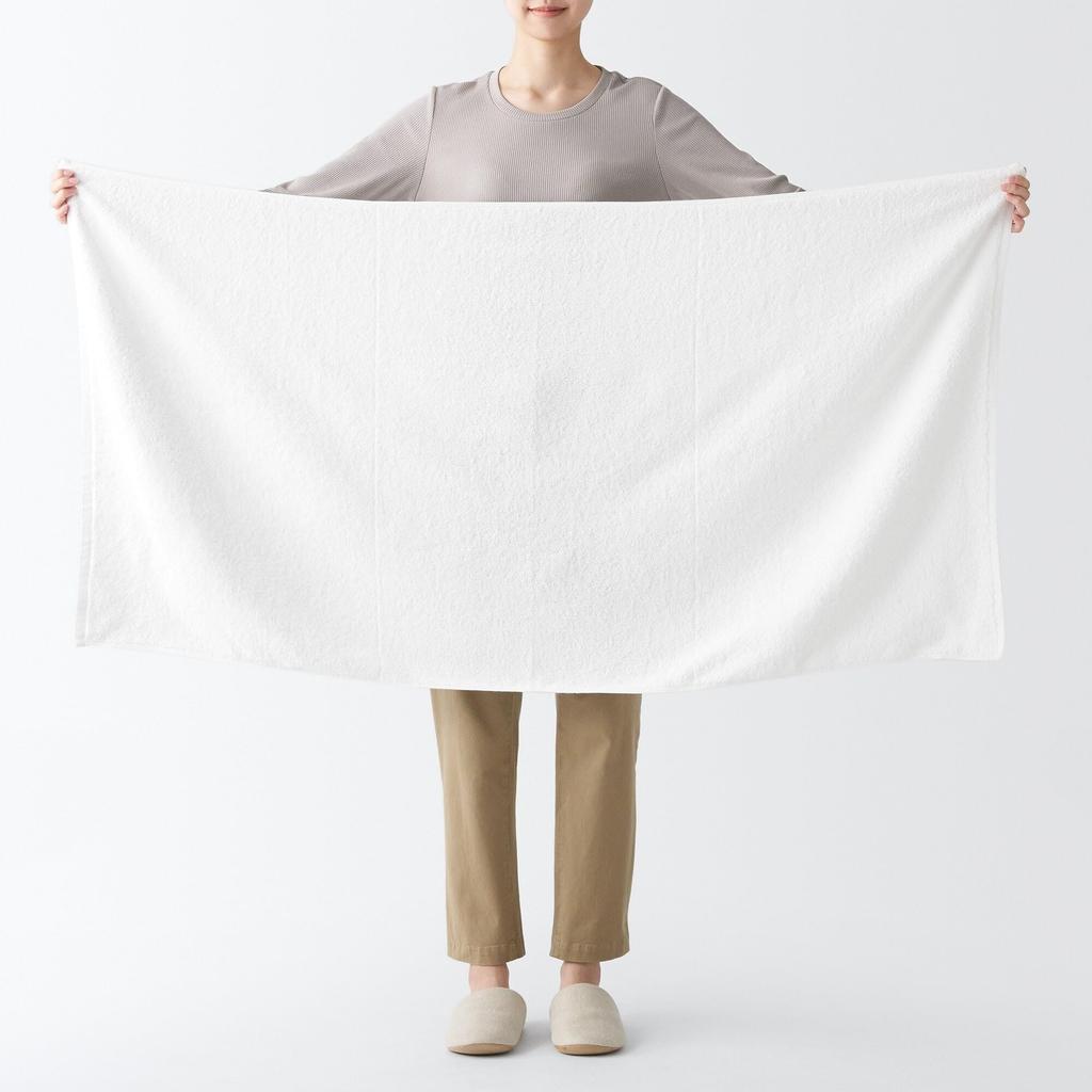 MUJI Waffle Large Bath Set of 70 x 140 to the less likely to quick to 84705939 Towel, 4, cm, Off-white/Smooth touch, shed, dry,