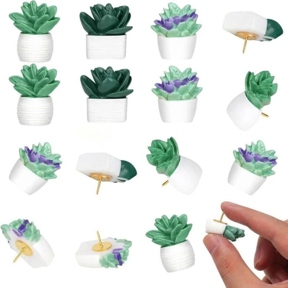 9/20Pcs DIY Succulent Plants Decorative Pushpins Creative Cork Board Tacks  Wall Markers