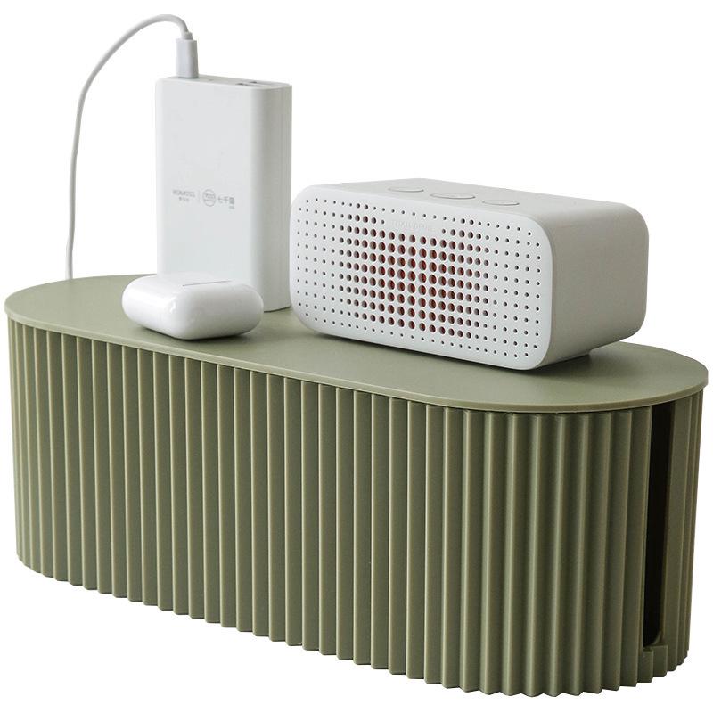 Cross-Border Electric Power Strip Organizer: Dustproof Cable Management Box for Desktop Storage
