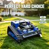 High Efficiency Gasoline Crawler Remote Control Robot Lawn Mower Adjustable Cutting Height For Farm