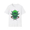 Edgy Skull Graphic T-Shirt, Casual Wear, Halloween Costume, Men Tee