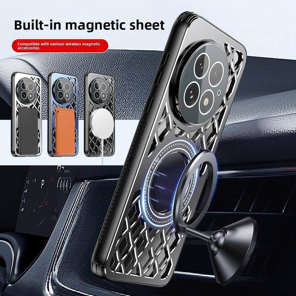 For OnePlus 13T Case Hard Alloy Heat Dissipation Magnetic Protective Back Cover for OnePlus 13 13R 13T One Plus 13 Phone Shell