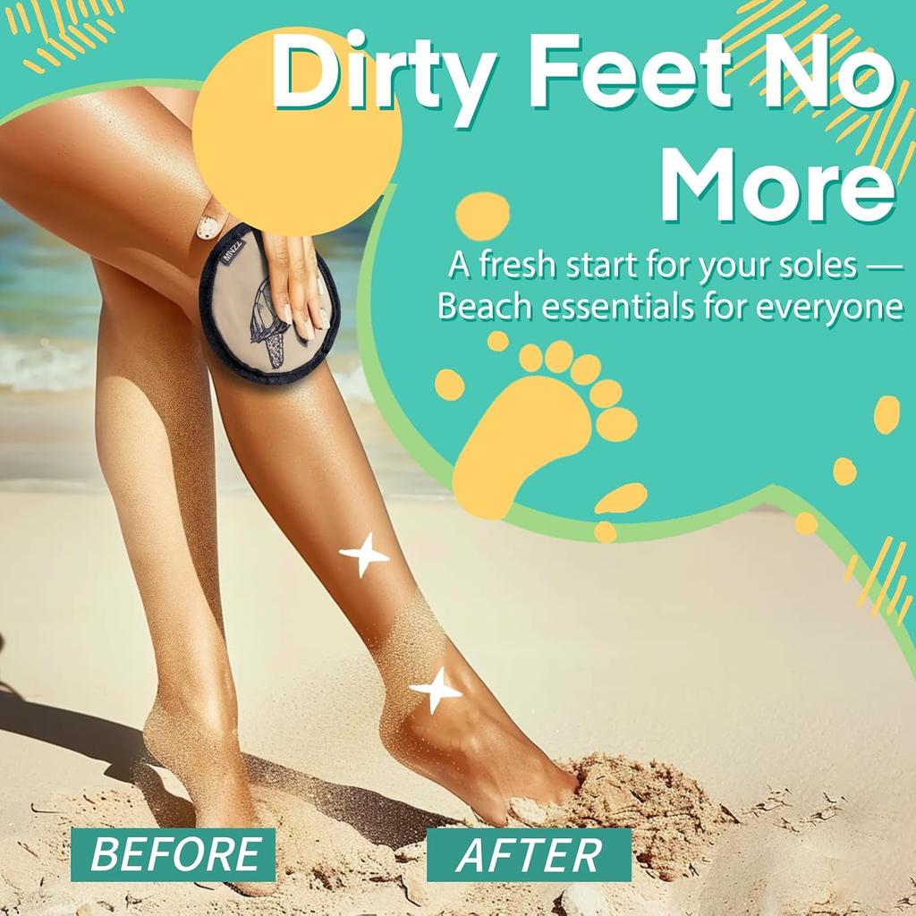 Beach Sand Remover Sand Eraser Wipe Mitt Family Kids Women 2024 Summer Vacation Essentials an Mexico Costa Rica Bahamas Trip Must Haves Hawaii