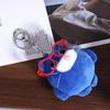 Cute Blue Kitten Plush Keychain Cartoon Stuffed Chubby Cat Doll Keyring Pendant Bag Charm Backpack Hanging Decoration Gifts