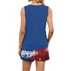Women Summer Casual Two Piece Set Sleeveless Tank Top Square Neck and Shorts with Pockets Lightweight Lounge Wear