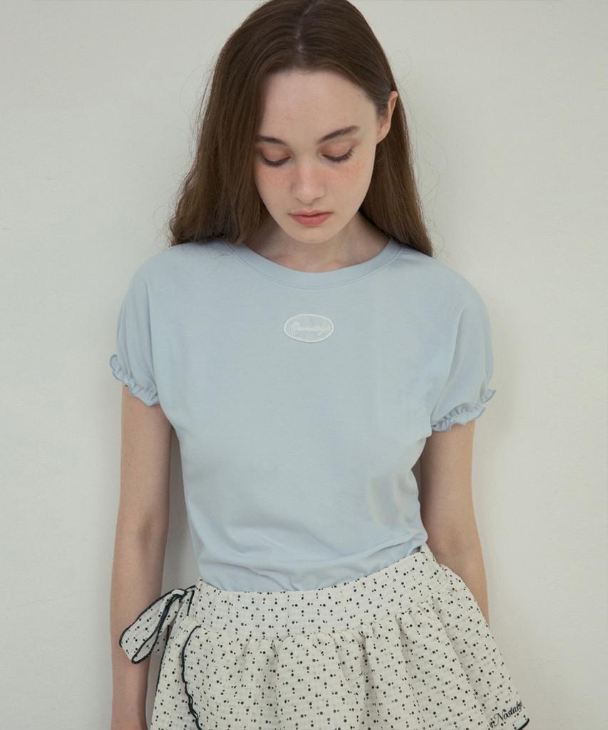 Aueonoseuteljia Honeydew Puff T-Shirt_Baby Blue(O25-Tp09)